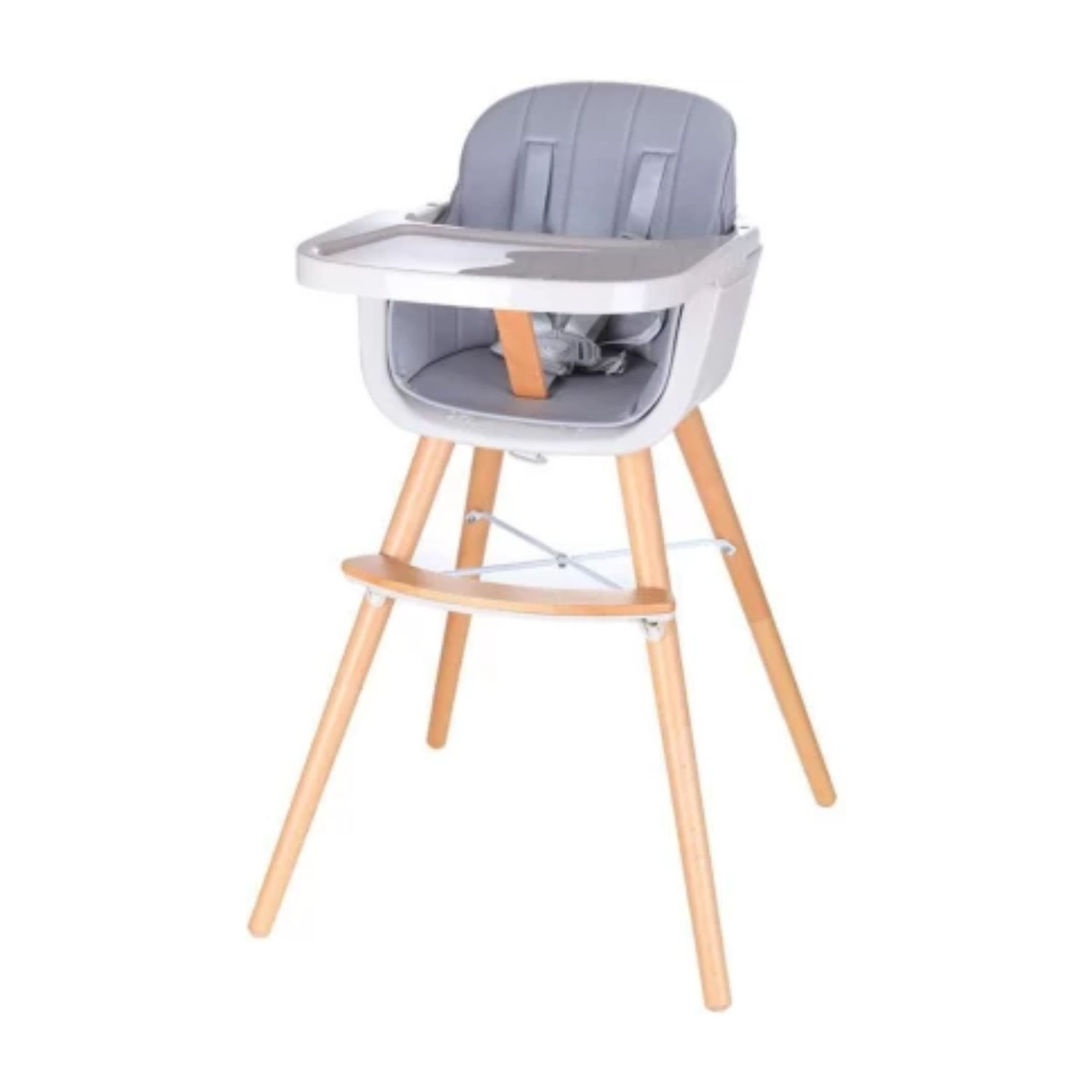 Baby High Feeding Chair With Wooden Legs