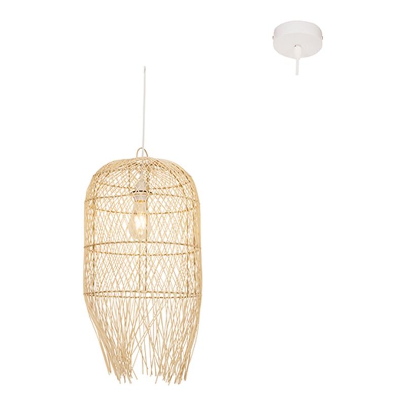 Analia-B Pendant Nature Woven Rattan E27 1x60w