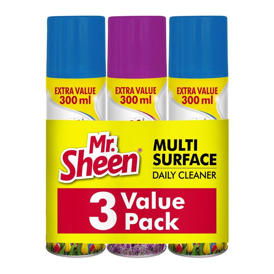Mr Sheen Multi Surf Furnitur Clean 3 Pack 300Ml