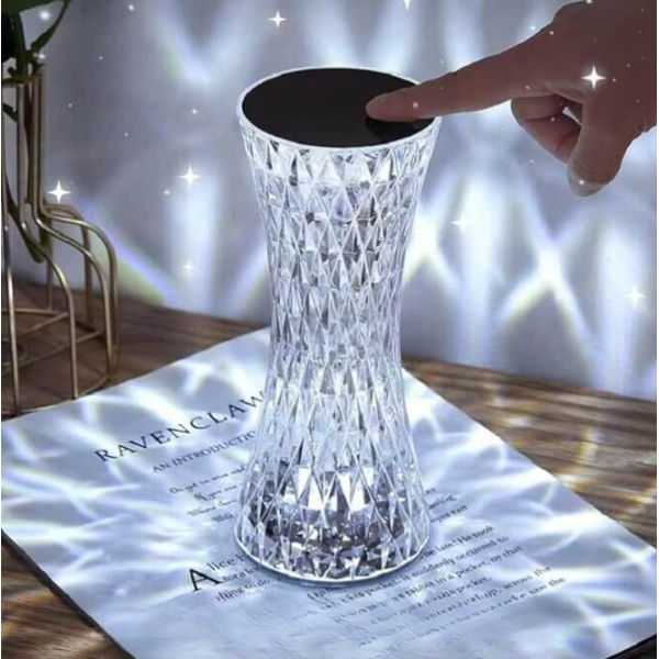 Crystal Three Modes USB Rechargeable Touch Lamp