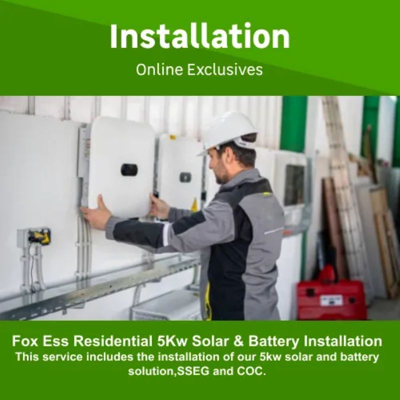 Fox Ess Residential 5kw Solar and Battery installation by Muhan Energy