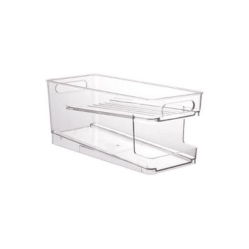 Two-tier rolling can organiser dispenser