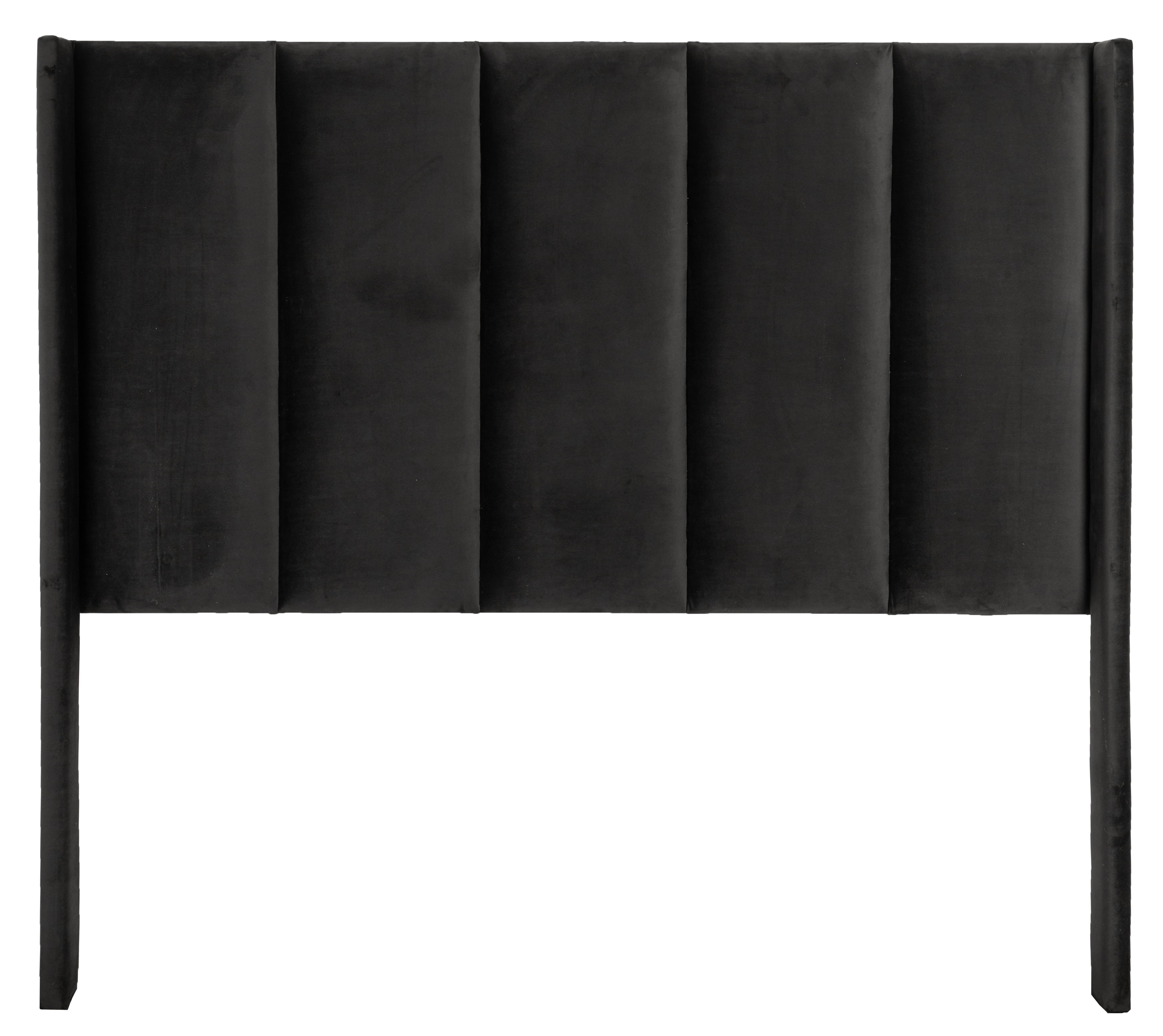 Ava Headboard - Black Velvet - Queen