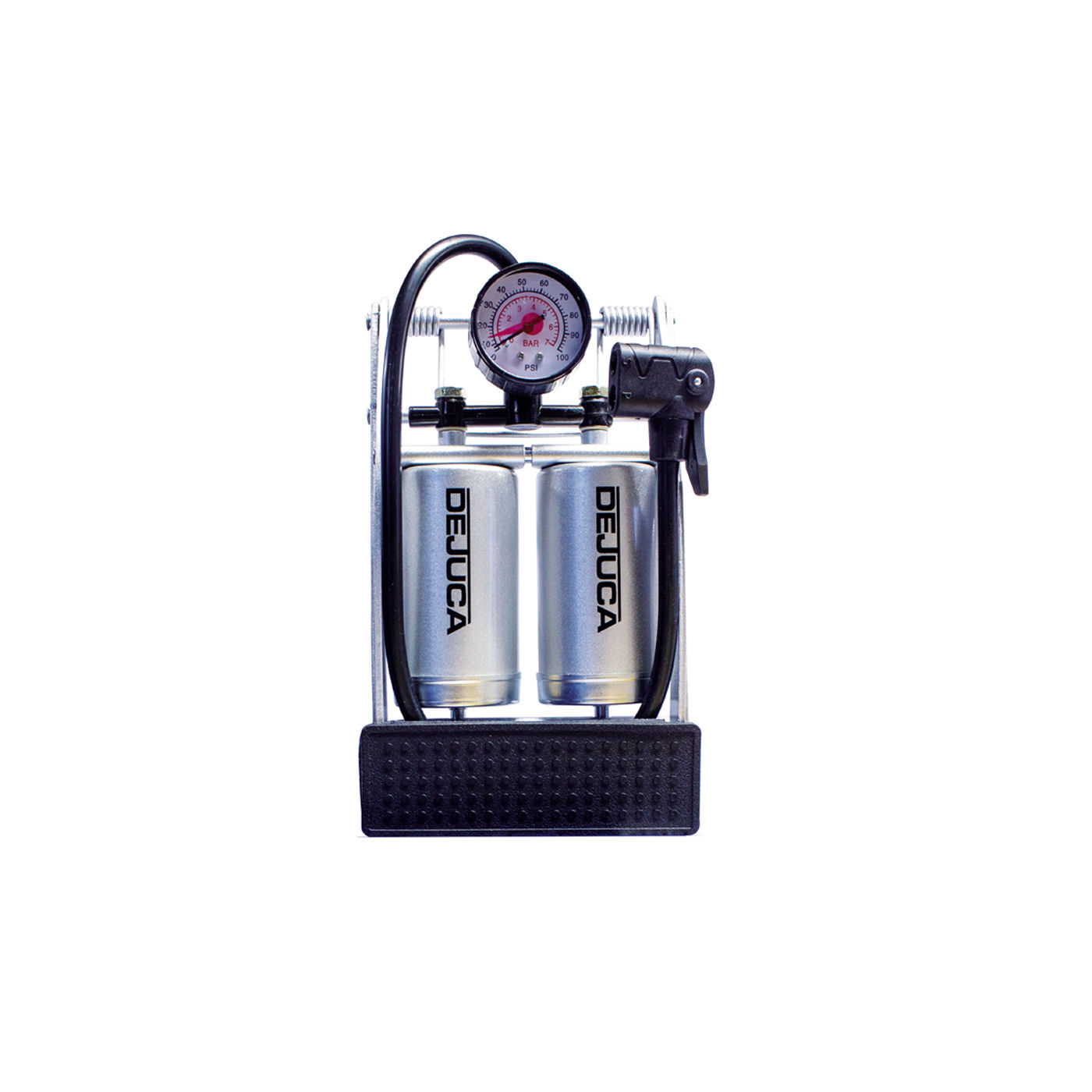 Dejuca - Double Foot Pump With Guage - Schrader - 3bar - 3 Pack