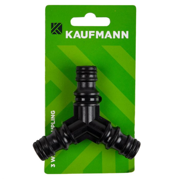 Kaufmann - Connector Join Triple Hose - Gardening - Bulk Pack of 15