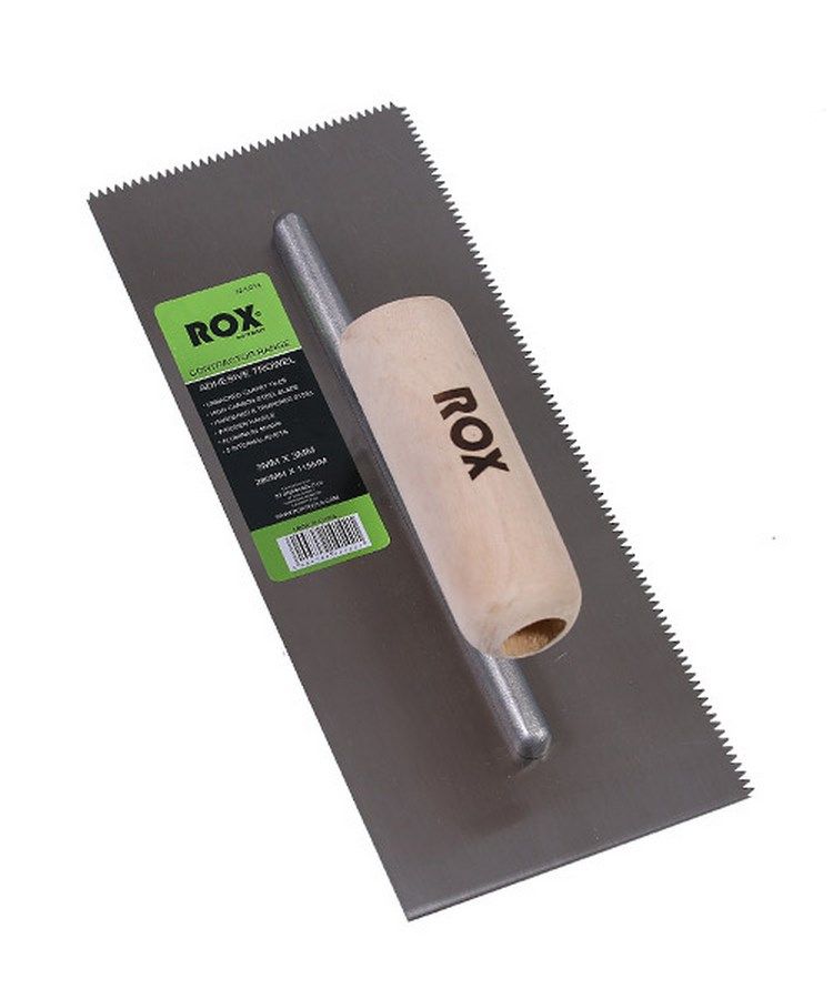 ROX® ADHESIVE TROWELS CONTRACTOR RANGE - A1 SPEC - 1.1  x 1.5 x 0.5 mm