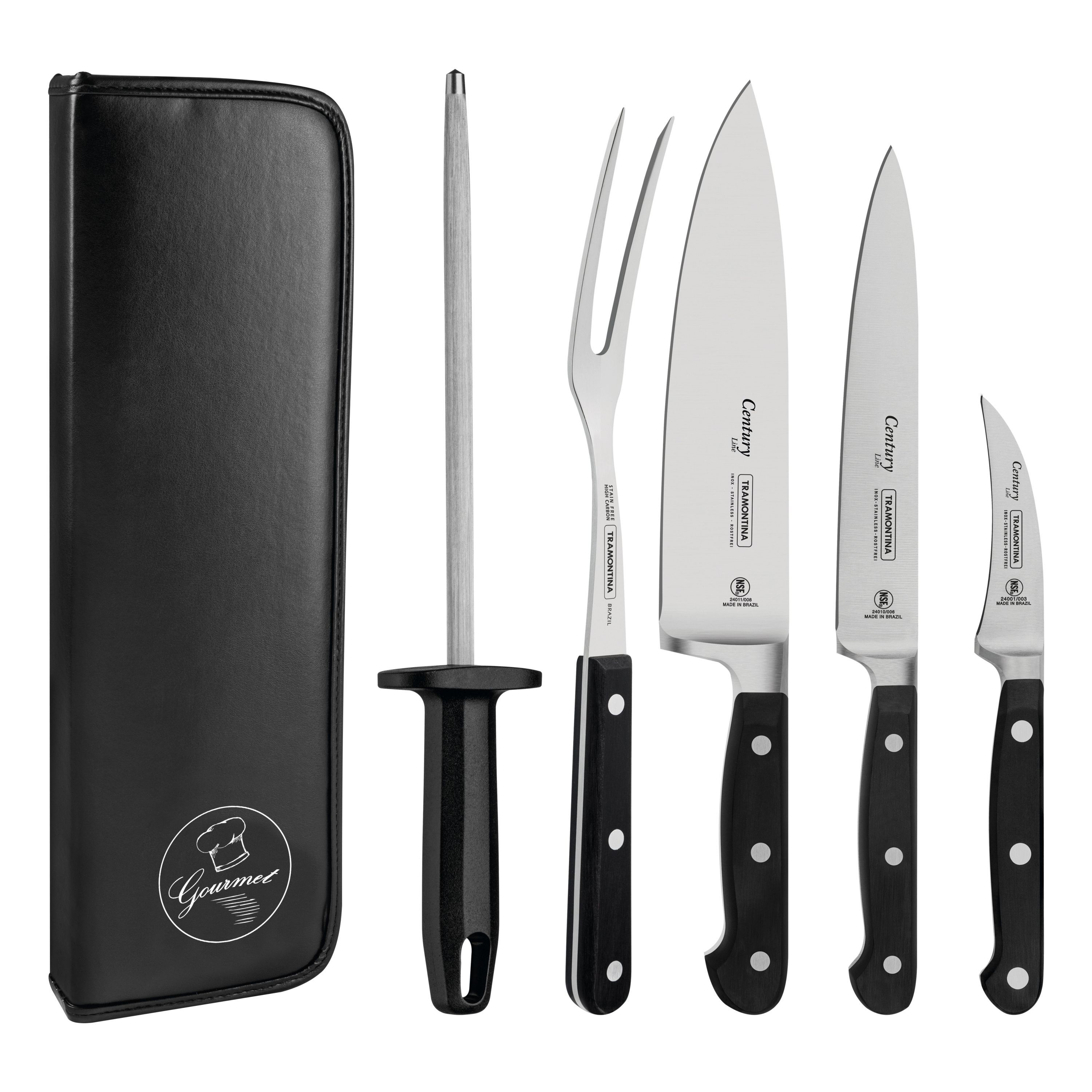 Tramontina 6pc Century Range Set With Case, Dishwasher Safe