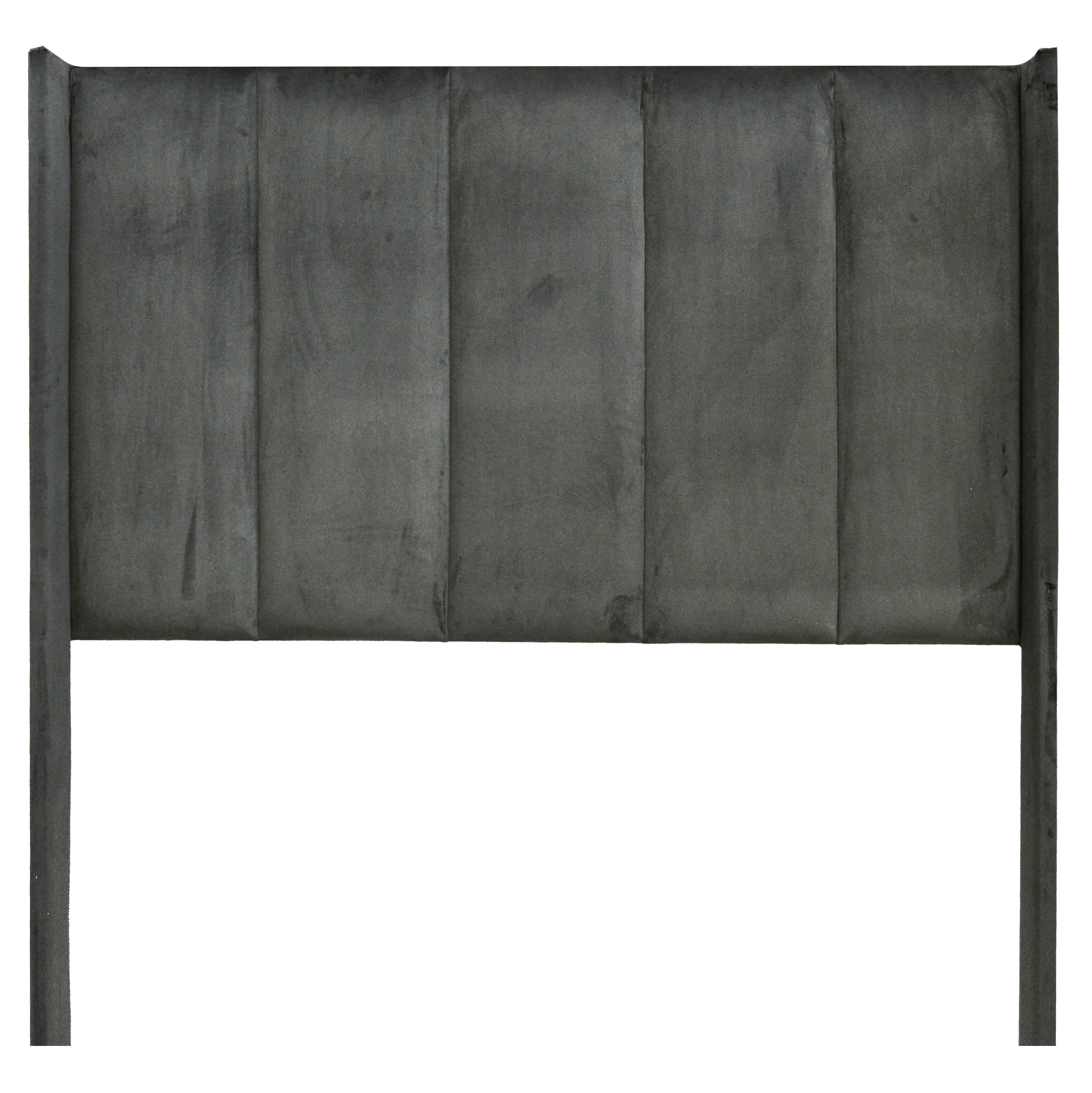 Ava Headboard - Dark Dark Grey Velvet - 3/4