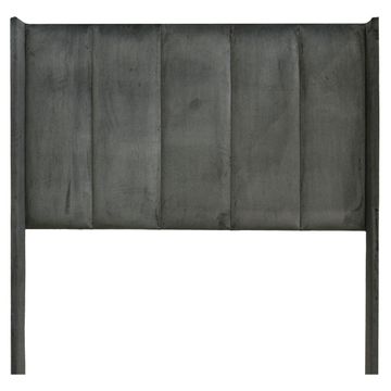 Ava Headboard - Dark Dark Grey Velvet - 3/4