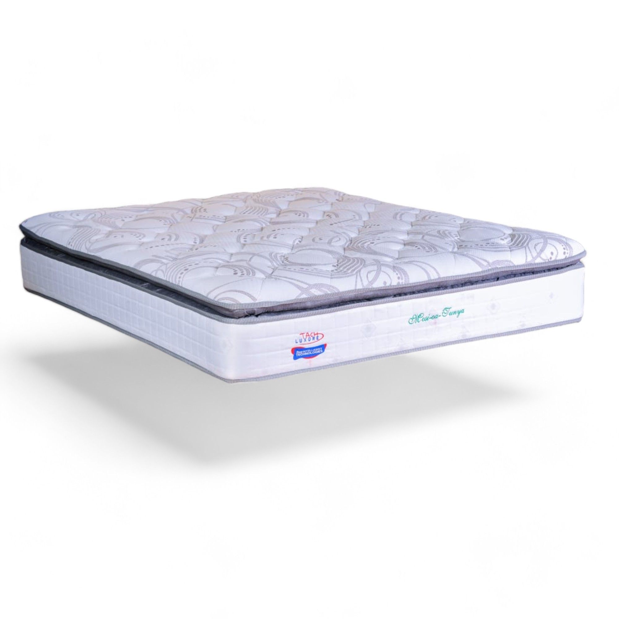 Mosi ou Tunya Pillow Top Mattress - 1370 mm -Double Size -White