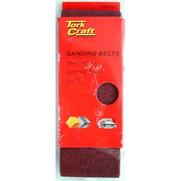 Sanding Belt 75 X 457Mm 60Grit 2/Pack