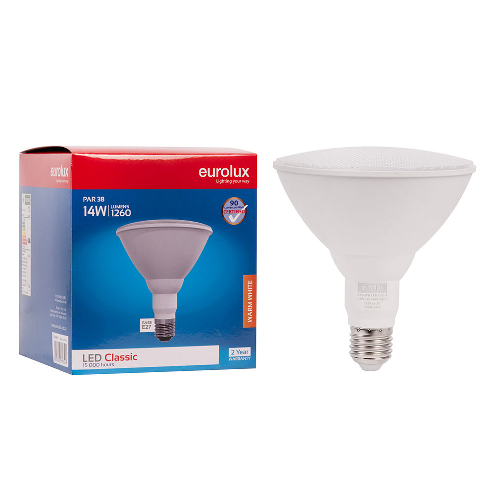 Warm White E27 14W  PAR38 Reflector LED