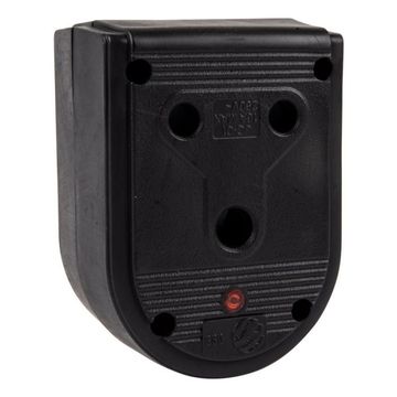 Nexus - Janus Coupler Dbl Rubber 16A Black Pp - 3 Pack