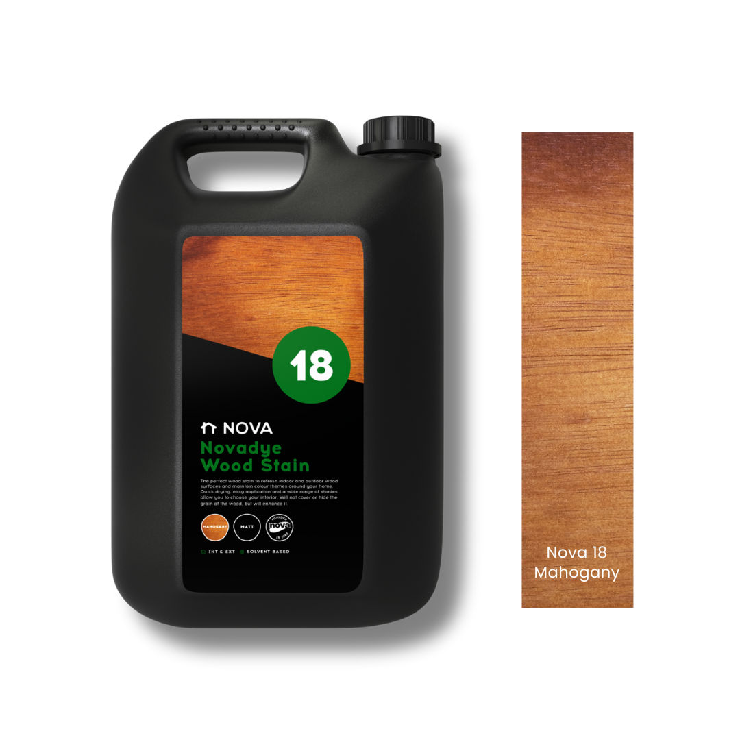 Nova 18 Novadye Woodstain - Mahogany 5lt
