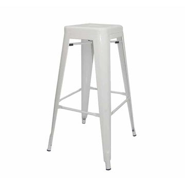Vividitto - Replica Tolix Bar Chair Without Backrest - White