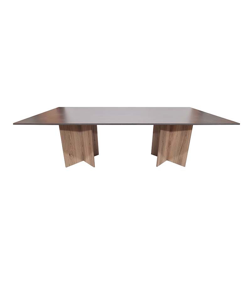 Cardiff Conference Table - Square 240cm - Storm Grey & Sahara