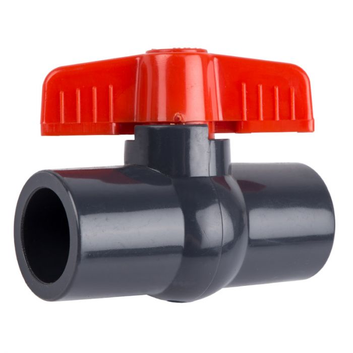 PVC Solvent Ball Valve - 15mm Pipe Size 20mm (5 Piece Pack)