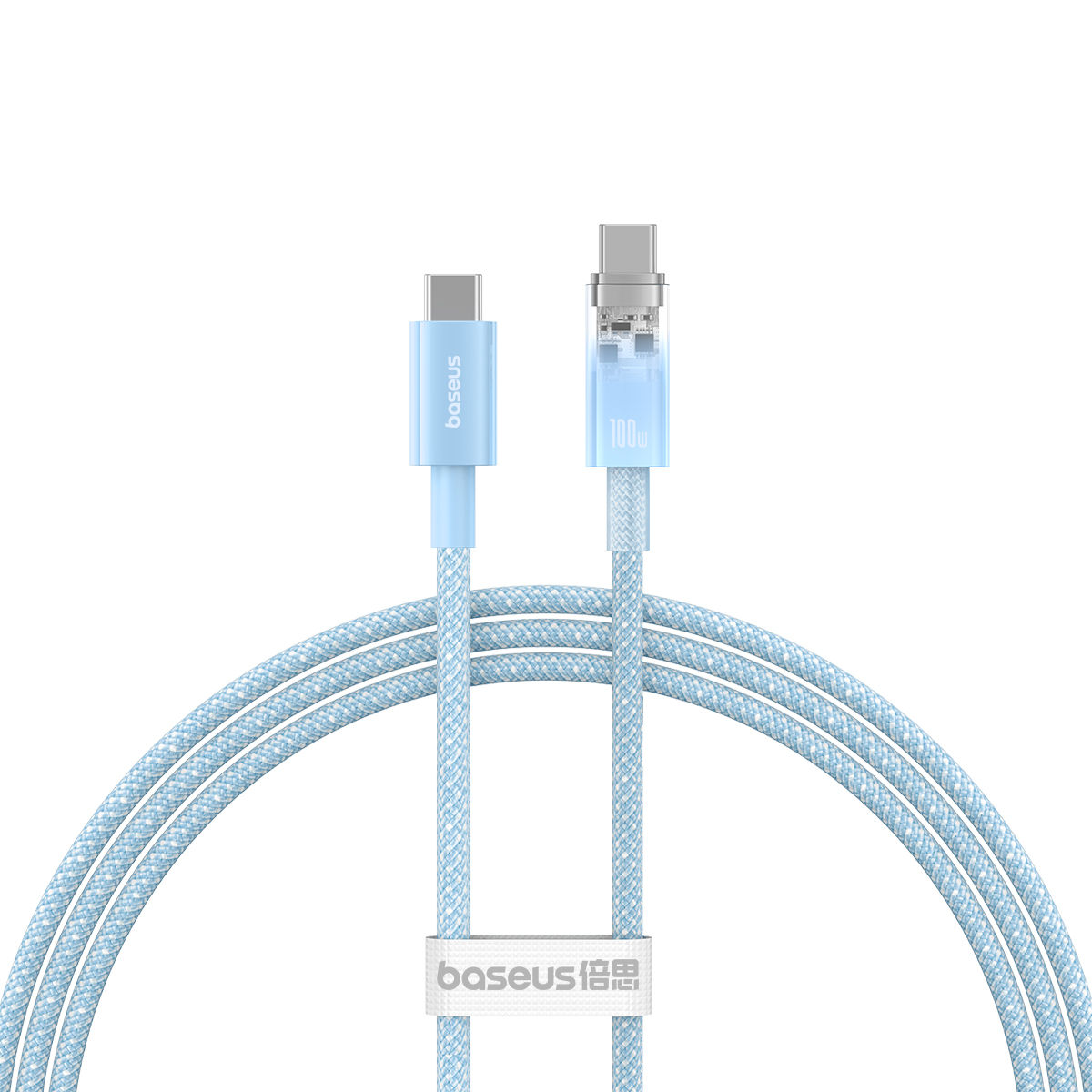 Baseus Explorer Series Fast Charging Cable with Smart Temperature Control Type C to Type C 100W 1m - Galaxy Blue