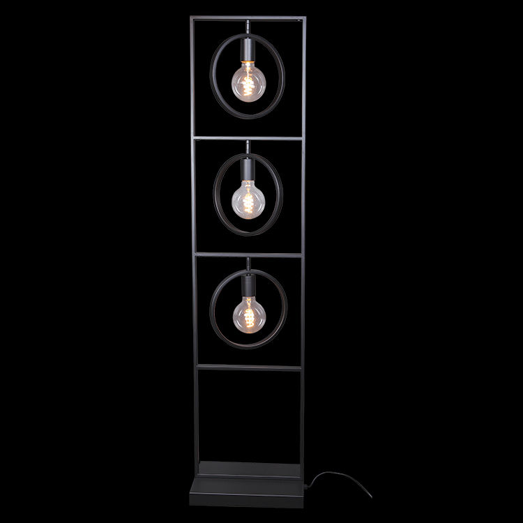 230v 40W E27 Ringmaster Floor Lamp (Black)