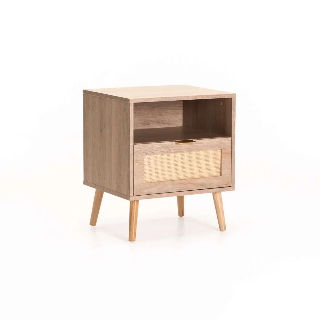 DEWI 1 Drawer Pedestal – Compact Modern Bedside Table with Storage