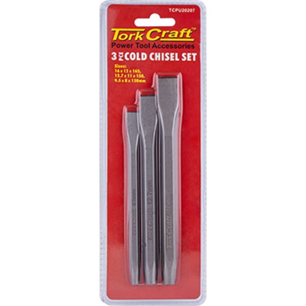 Tork Craft Cold Chisel 3Pc