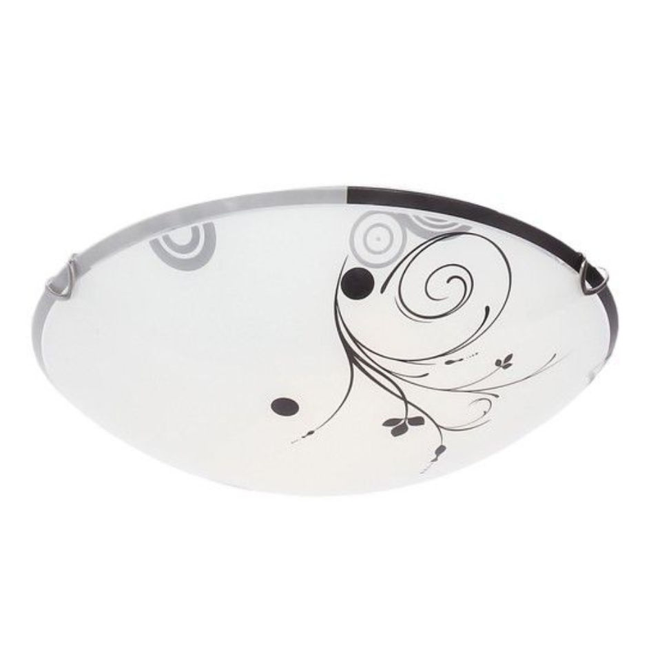 Frosted Glass with Chrome Clips  1 x 60W