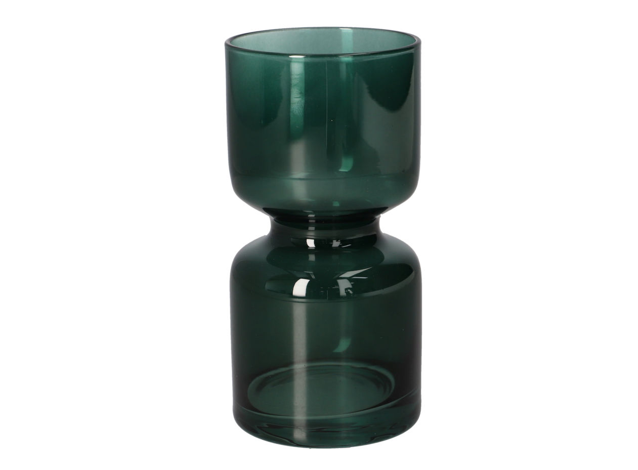 Danny Home Dark Green Decorative Glass Vase