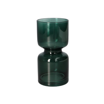 Danny Home Dark Green Decorative Glass Vase
