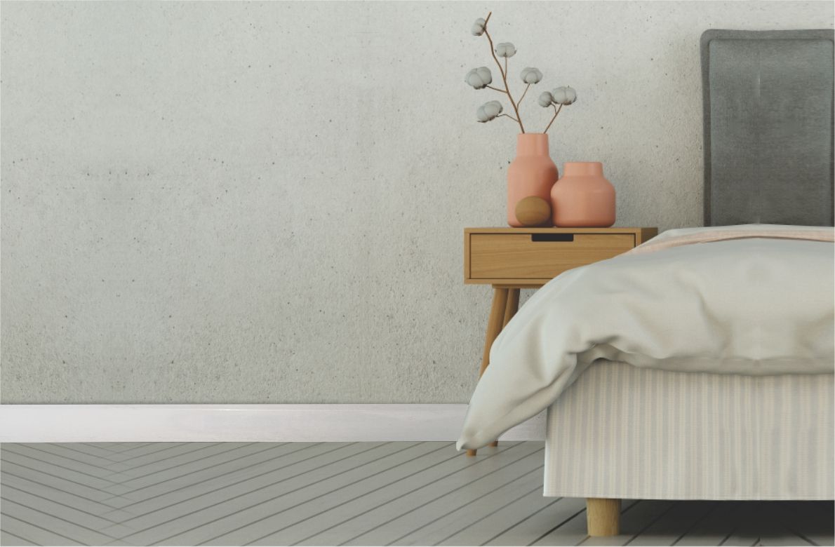 70MM X 12 CHAMFER WHITE SKIRTING 2,7M