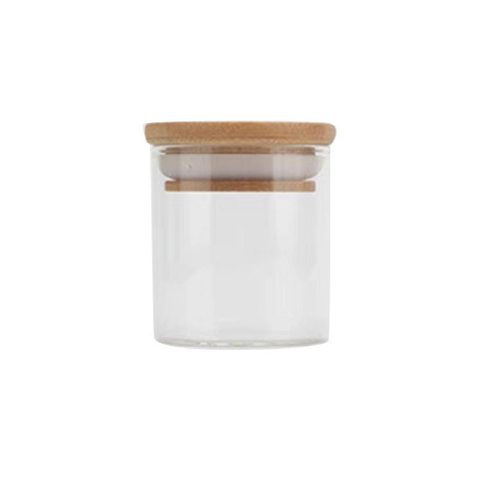 Glass Storage Jar With Bamboo Lid 500ml LEROY MERLIN South Africa