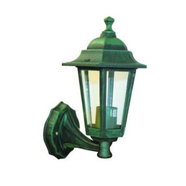 Black/Green  Die  Cast Wall Mount Light Fitting 60W