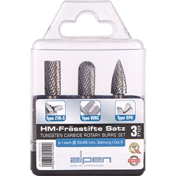 Tungsten Burr Set 3Piece