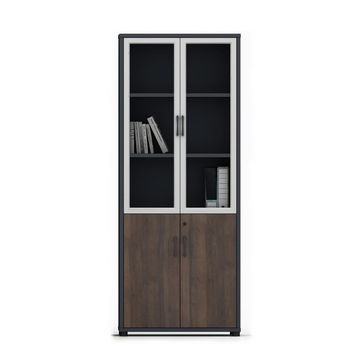 GOF Furniture - Nozari Office Cabinet, Dark Brown