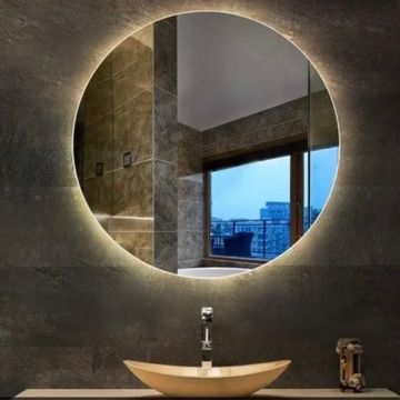 Lyla Frameless Warm White Mirror 90cm