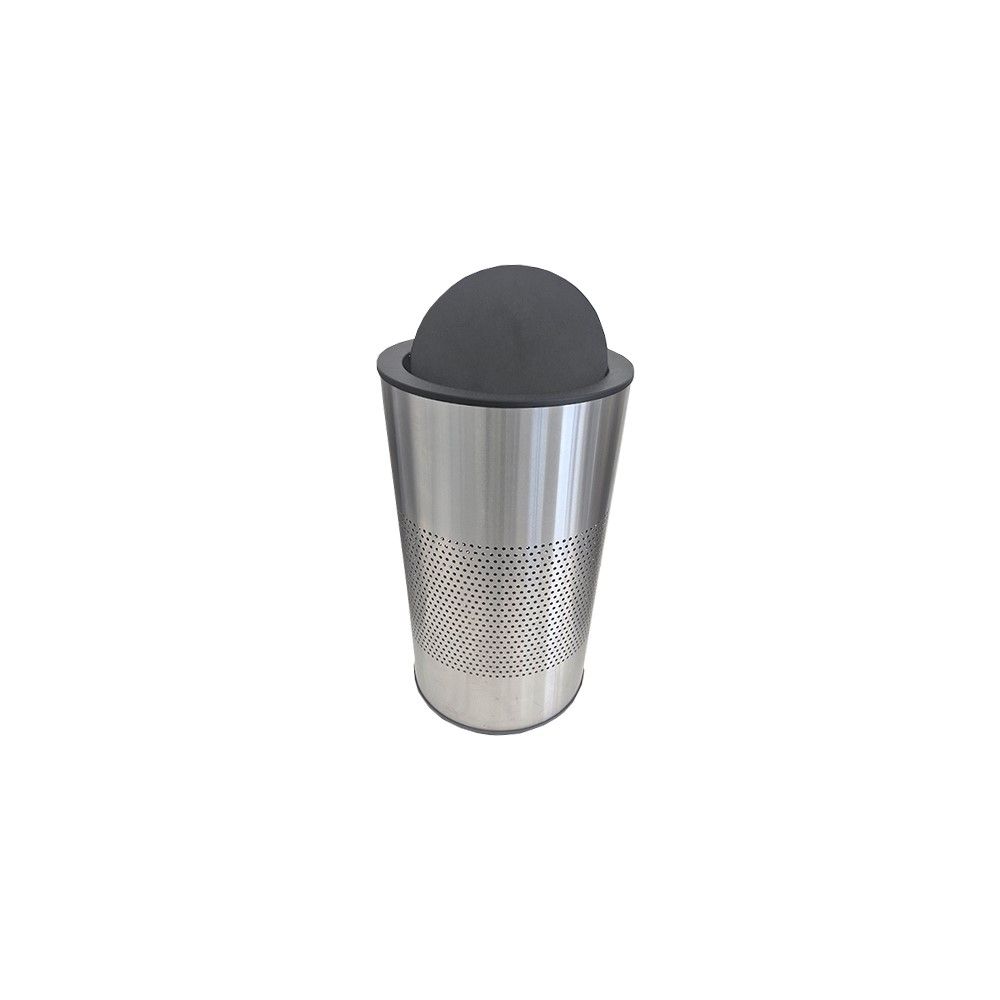 Perforated Round Bin with Swivel Lid 380°