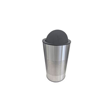 Perforated Round Bin with Swivel Lid 380°