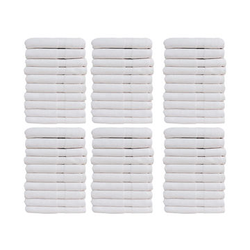 Bunty's Hotel Collection 900GSM 50x80cms Bath Mats - 60 Pc Pack - Optical White