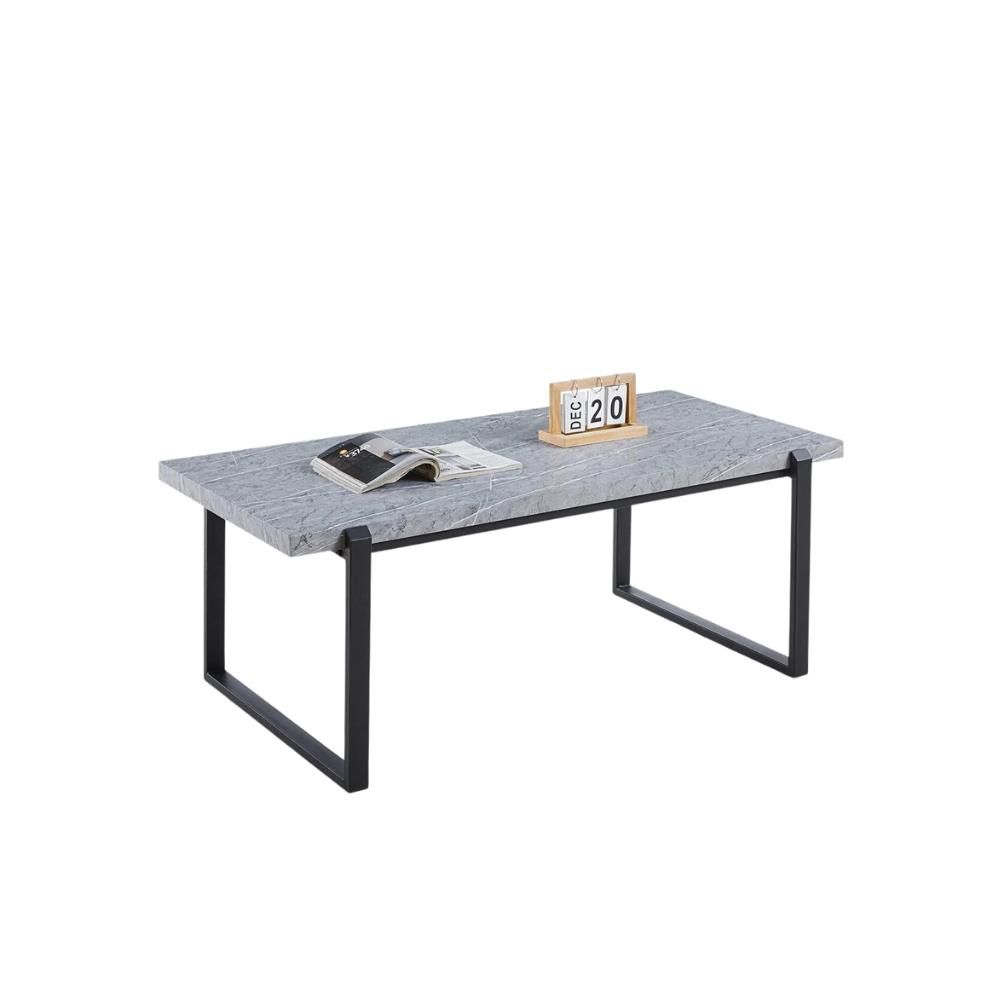 Lotus 120x60cm Coffee Table - Grey Marble