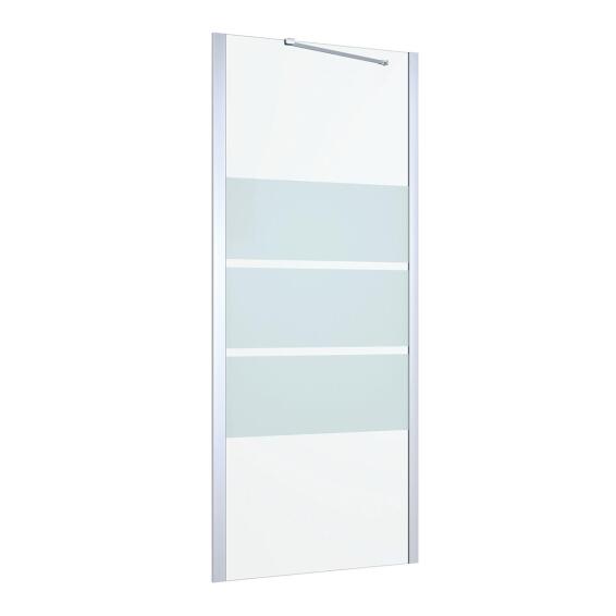Shower Fixed Panel Remix Chrome with Privacy Glass 80x195cm
