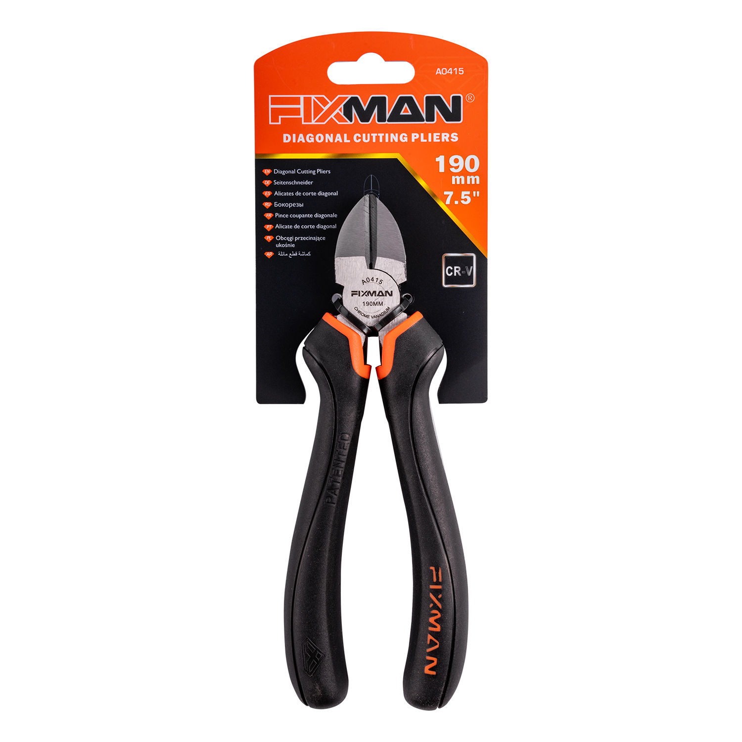 Fixman Industrial Diagonal Side Cutting Pliers 8" 200Mm