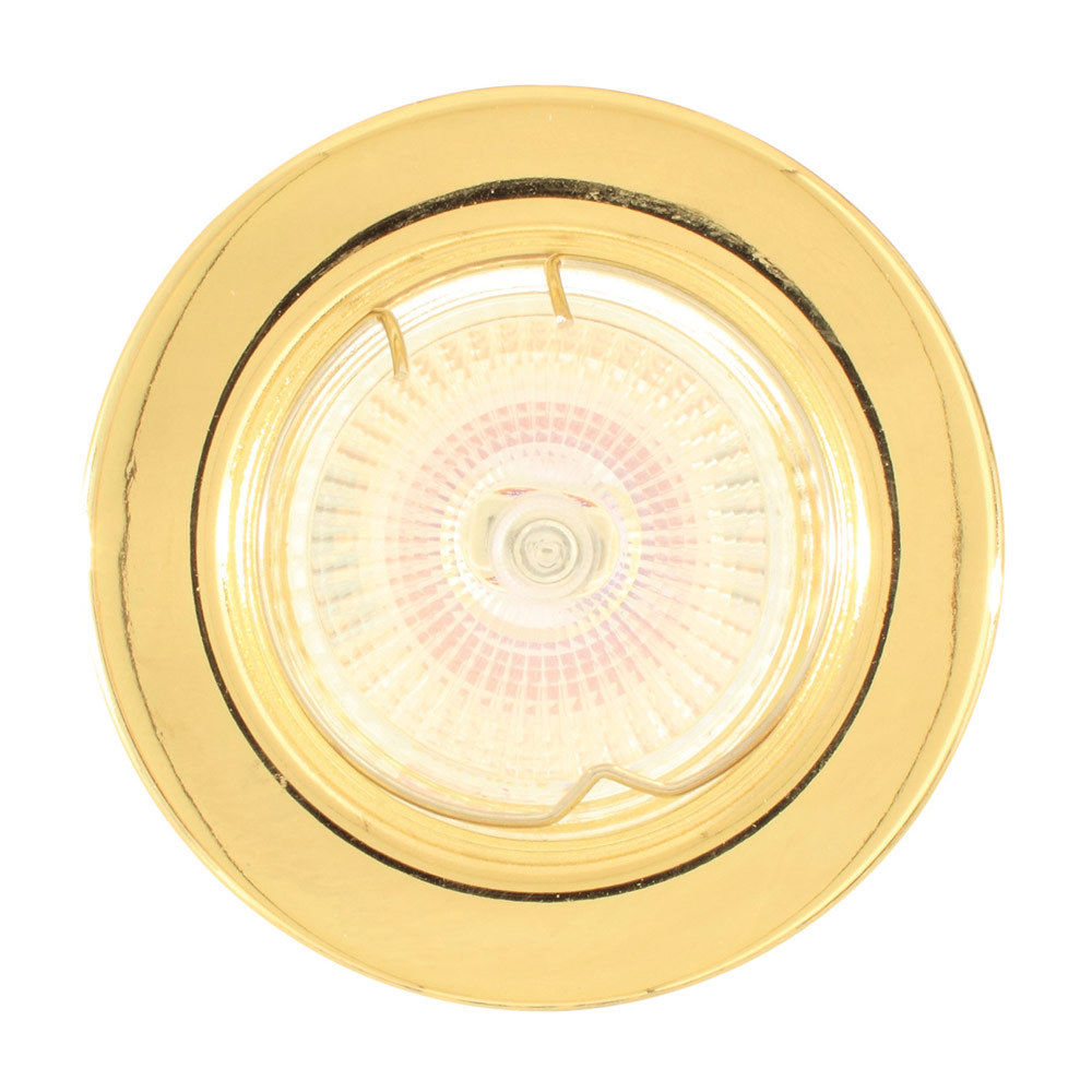 Eurolux - Straight Round - Downlight - 80mm - P/Brass - 5 Pack