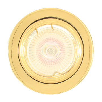 Eurolux - Straight Round - Downlight - 80mm - P/Brass - 5 Pack