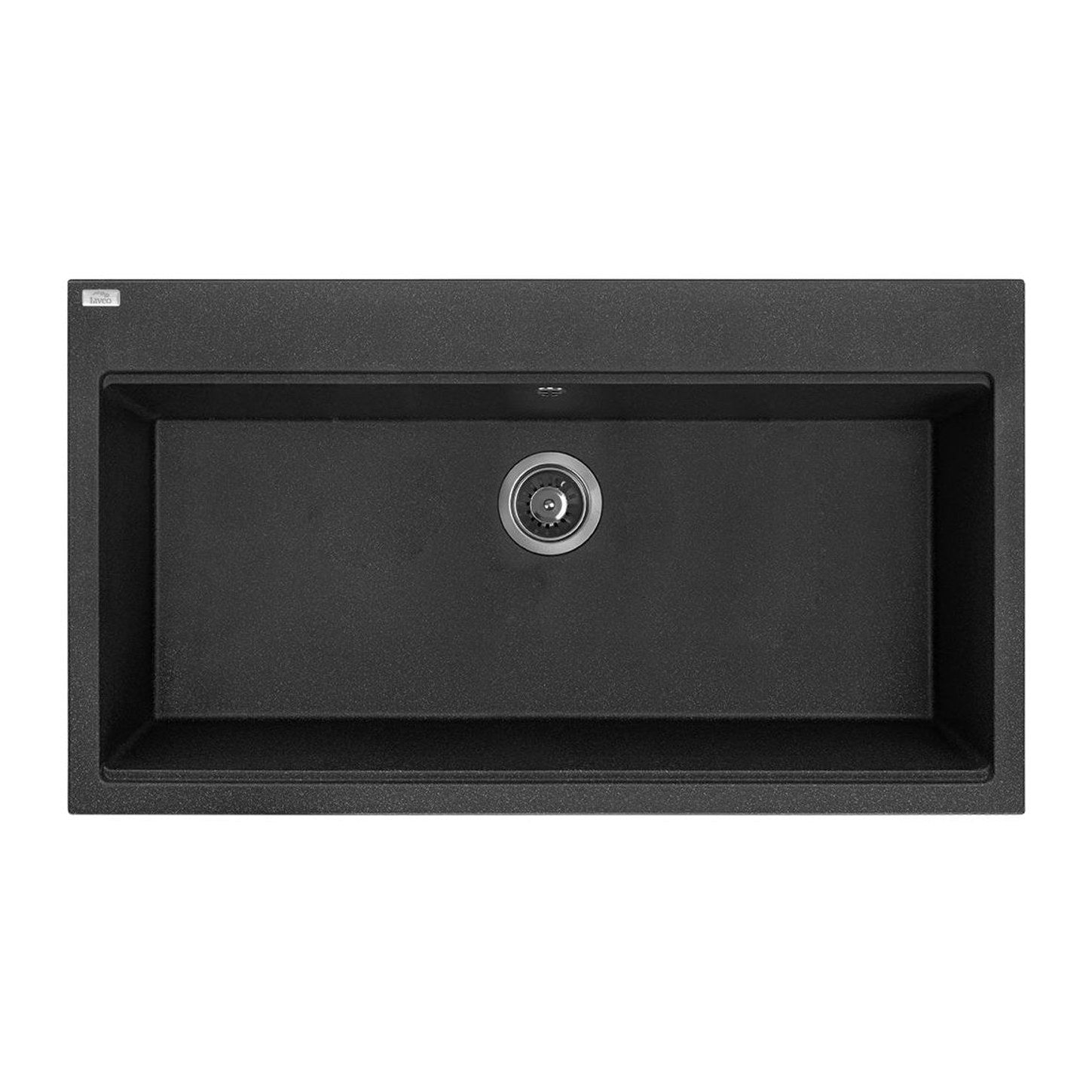 Laveo Tau 900 Granite Composite Kitchen Sink 1 Bowl - Black