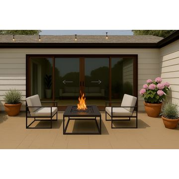 Kenzo - OXXO4221B - Aluminium Double Sliding Door 4.2mx2.1m Bronze