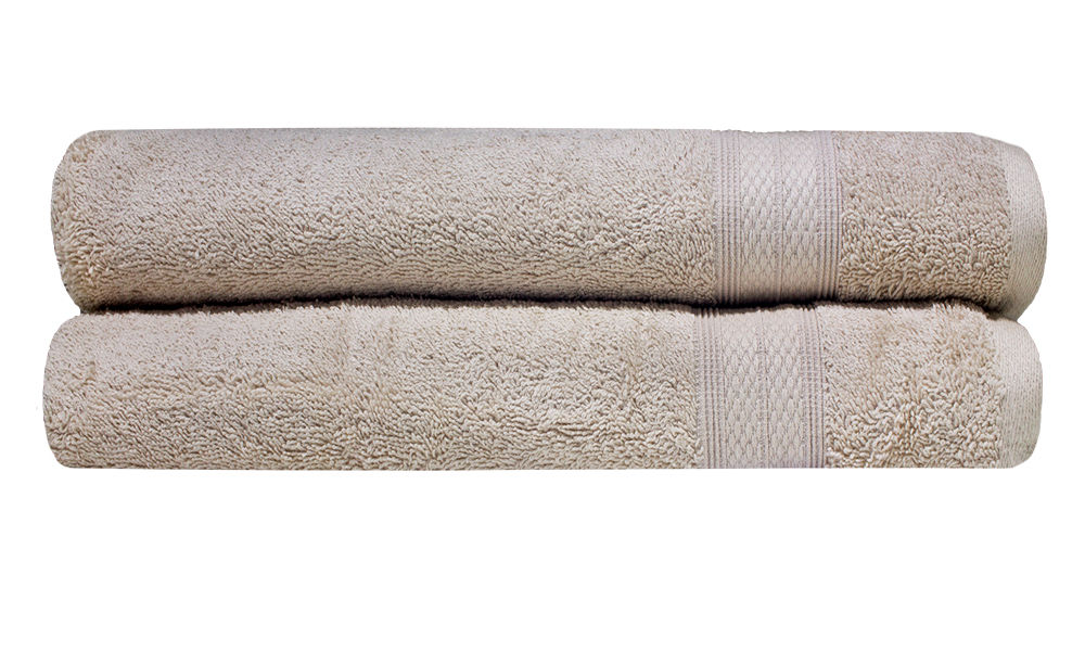 Bunty's Plush 450GSM 90x150cms Bath Sheets - Birch(2pc Pack)
