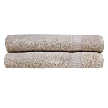 Bunty's Plush 450GSM 90x150cms Bath Sheets - Birch(2pc Pack)