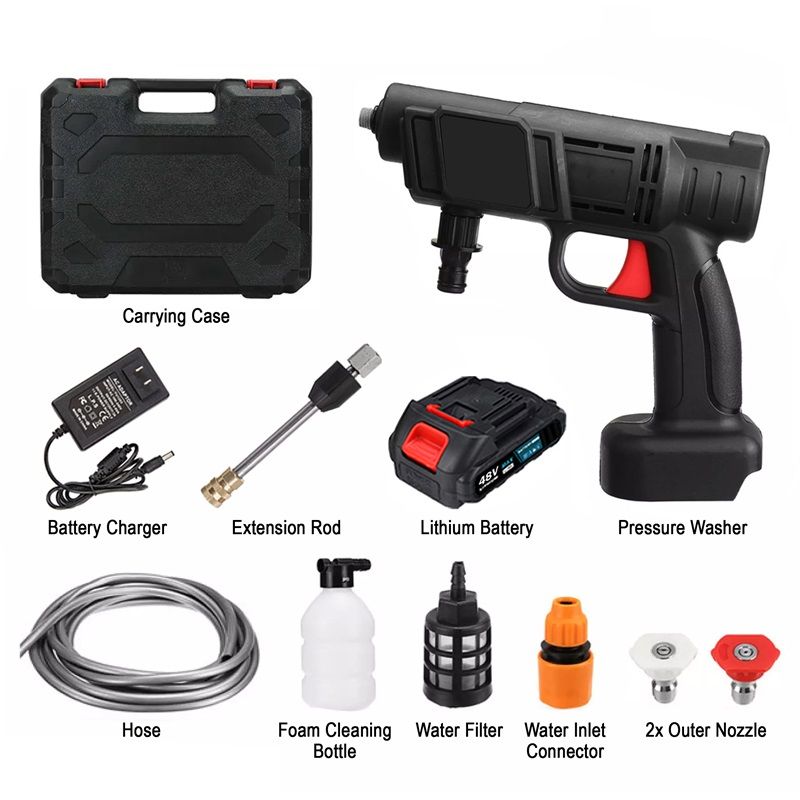 High pressure car wash gun