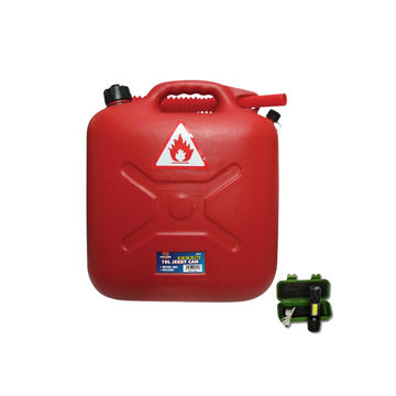 Auto Gear Plastic 10L Petrol Jerry Can with Torch