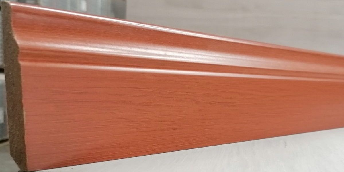 Skirting Crimson Cherry MDF Gloss Finnish 100mm x 14mm x 2400mm