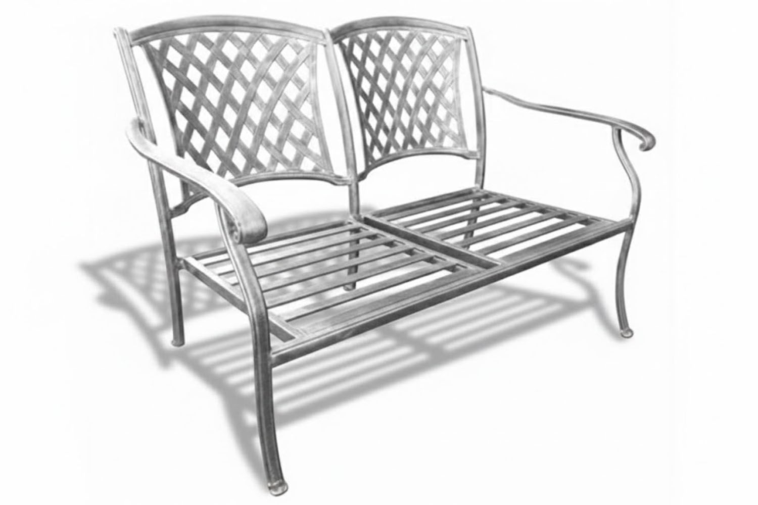 Aluminium Lounge Set 5-Piece 5-Seater (Silver)